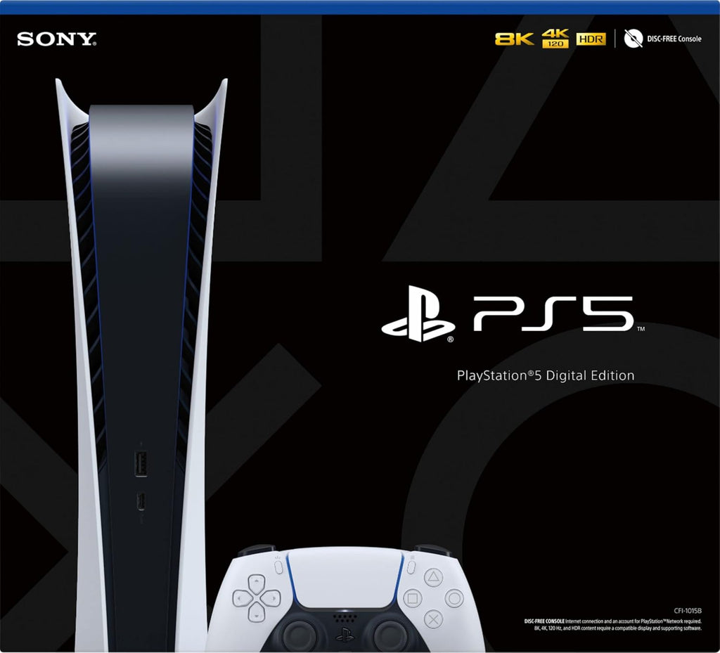 Playstation 5 Digital Edition Console with Additional Controller (Renewed) G3971