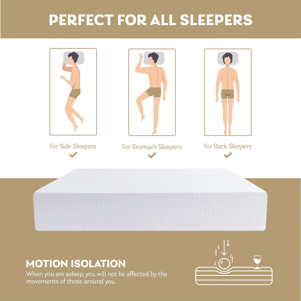 8 Tight Top Gel Memory Foam Twin Mattress A889544