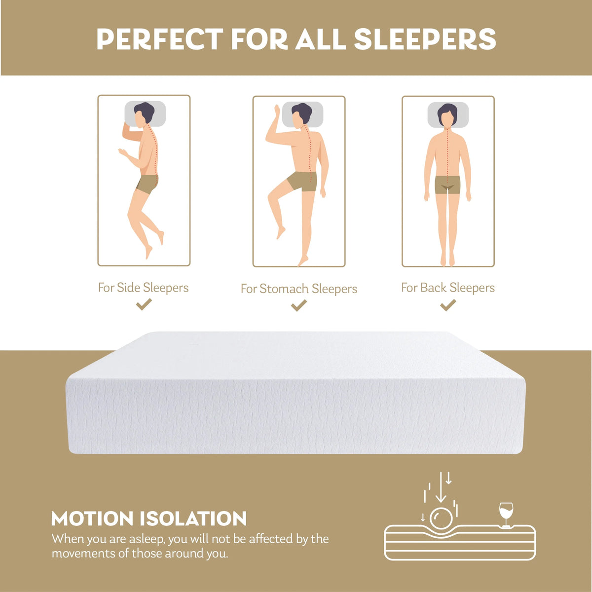 8 Tight Top Gel Memory Foam Twin Mattress A889544