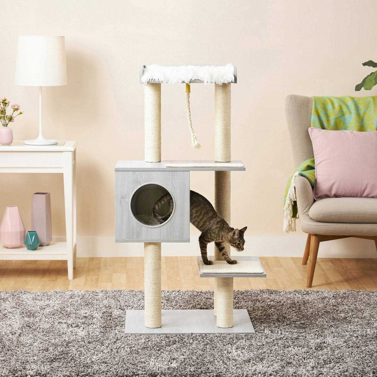 Modern Cat Tree Condo W342