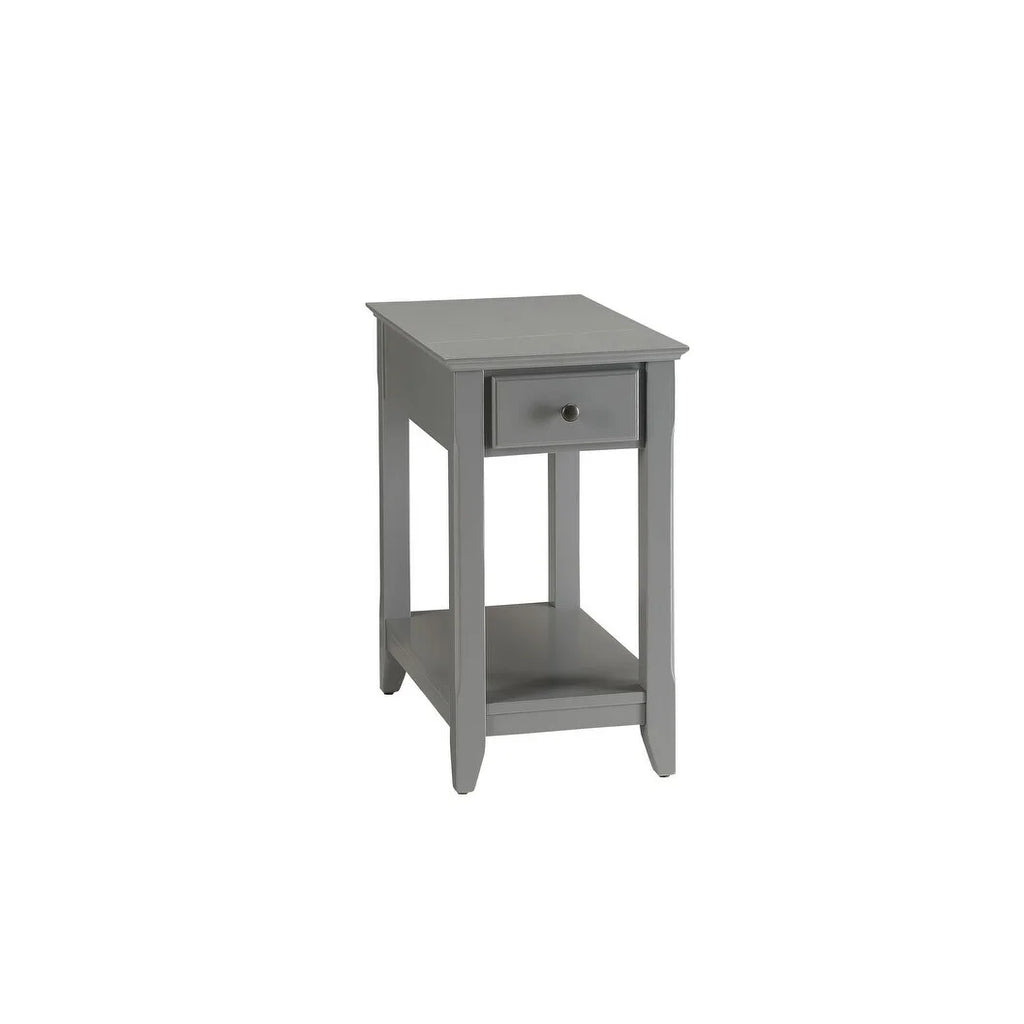 Wood Side Table 13" x 22" x 23"H Grey O3729