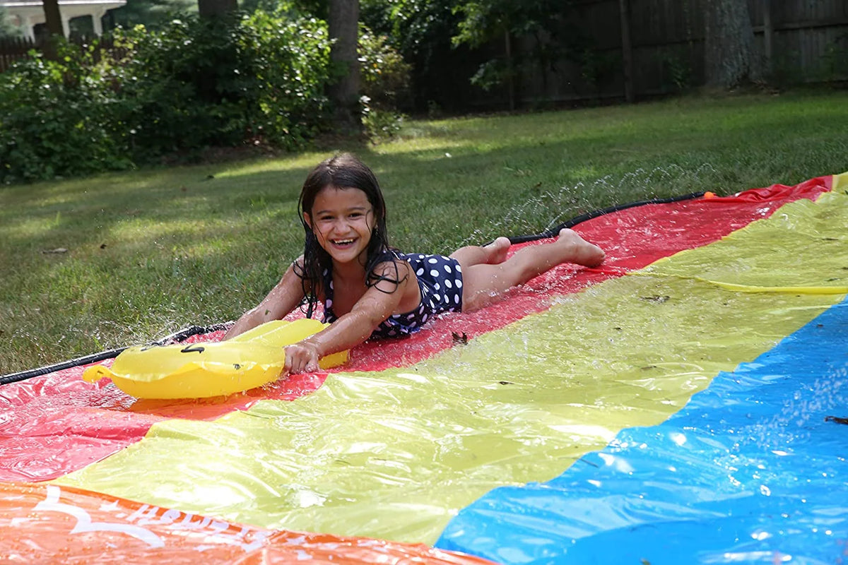 Triple Lane Water Slide with 3 Boogie Boards 16 Foot Y234687