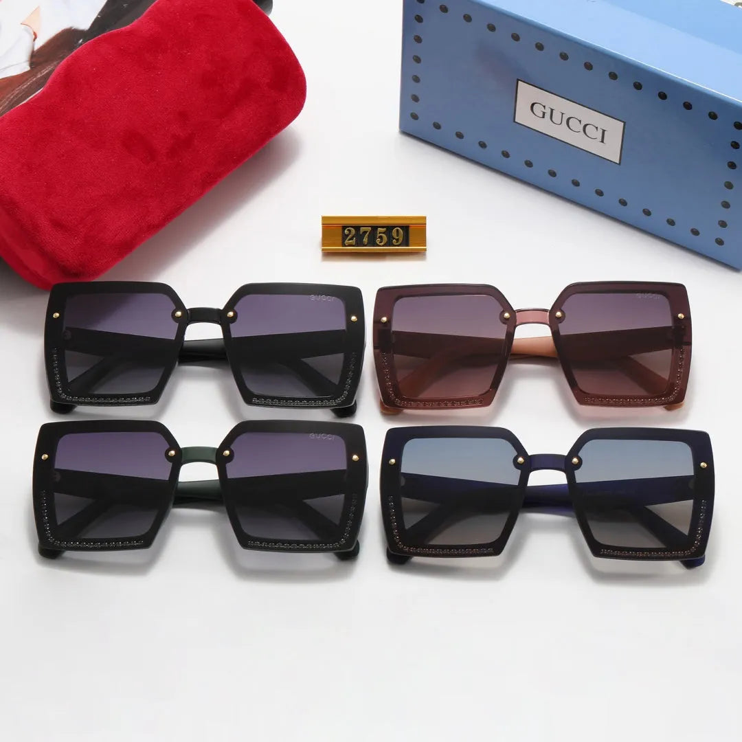Fashion Ripple Temple Polarized Sunglasses G6047