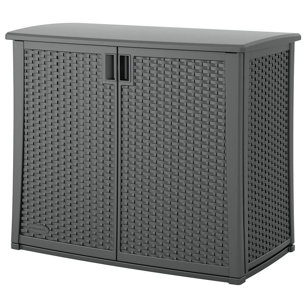 Outdoor Cabinet Deck Storage Box with Adjustable Shelf, 2 Pack D16394