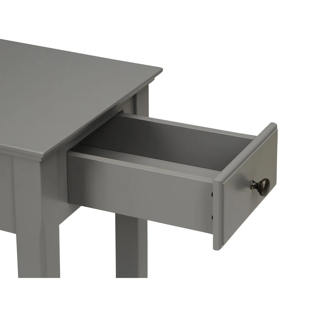 Wood Side Table 13" x 22" x 23"H Grey O3729